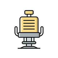 Obraz premium Barber Chair icon vector stock illustration
