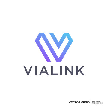 Letter VL logo vector illustration