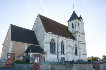 Fototapeta premium Eglise de Sacquenville - Eure - Normandie - France