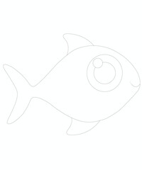 Fish coloring page