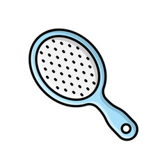 Hair Brush icon vector stock illustration
