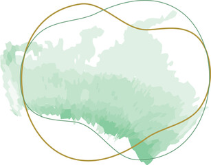 frame green and leaf background