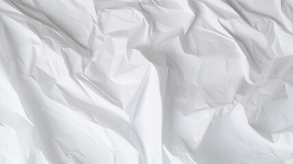 Obraz premium Texture of Crumpled White Sheet paper