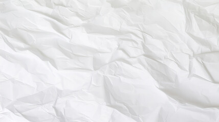 Texture of  Crumpled White Sheet  paper