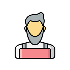 Barber icon vector stock illustration