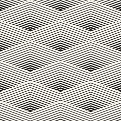 Vector seamless pattern. Repeating geometric elements. Stylish monochrome background design.