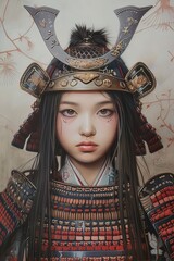 AI donna samurai 3D 02