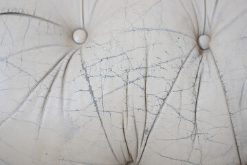 Close-up of a leather wear with lines and cracks as a texture