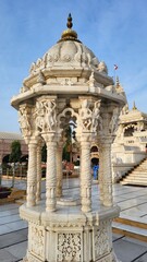 Bhuj, Gujarat India - Feb 19 2024: Shree Swaminarayan Temple Bhuj (Bhuj Mandir) in Gujrat.