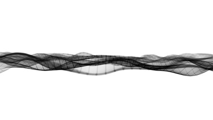 abstract futuristic wave background with particles, slow motion glowing particles on white background	