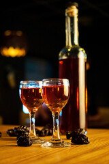 alcohol shot in the bar