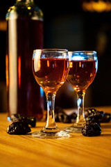 alcohol shot in the bar