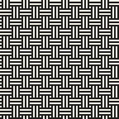 Vector seamless pattern. Repeating geometric elements. Stylish monochrome background design.
