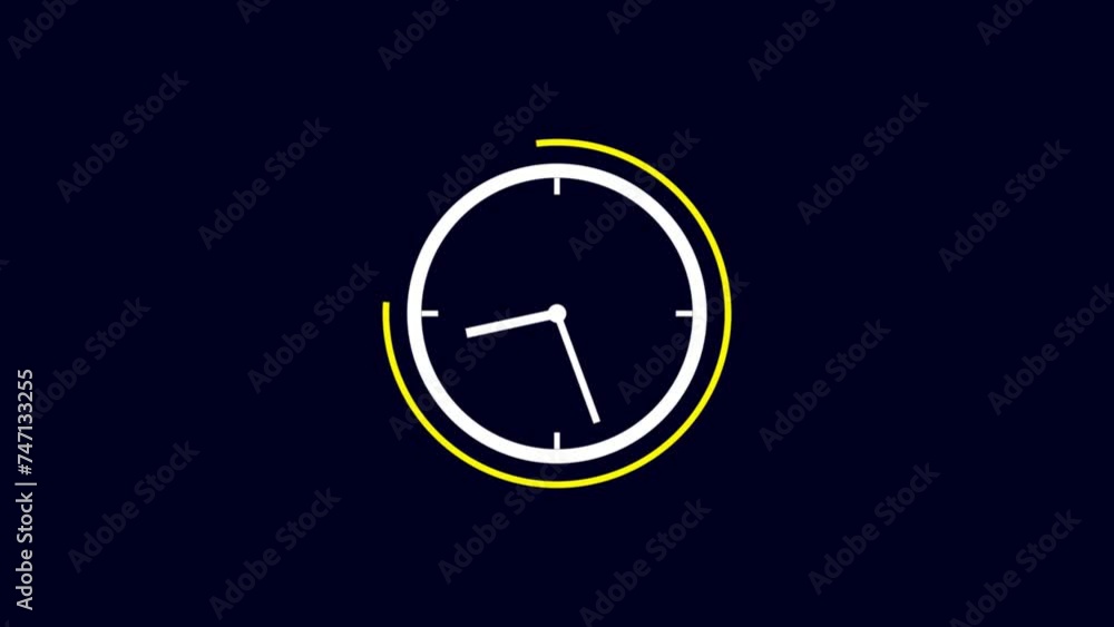 Poster time lapse timer clock, analog clock timer