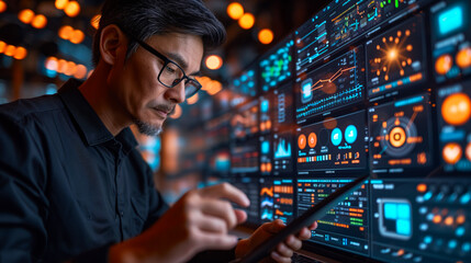 Visualization data technology theme, great design abstract digital technology background. Dynamic background. Graphic pattern. 3d trendy generative AI