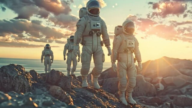 A team of astronauts prepare to land on a new, unknown planet. Discover new planets and go on space exploration missions.
