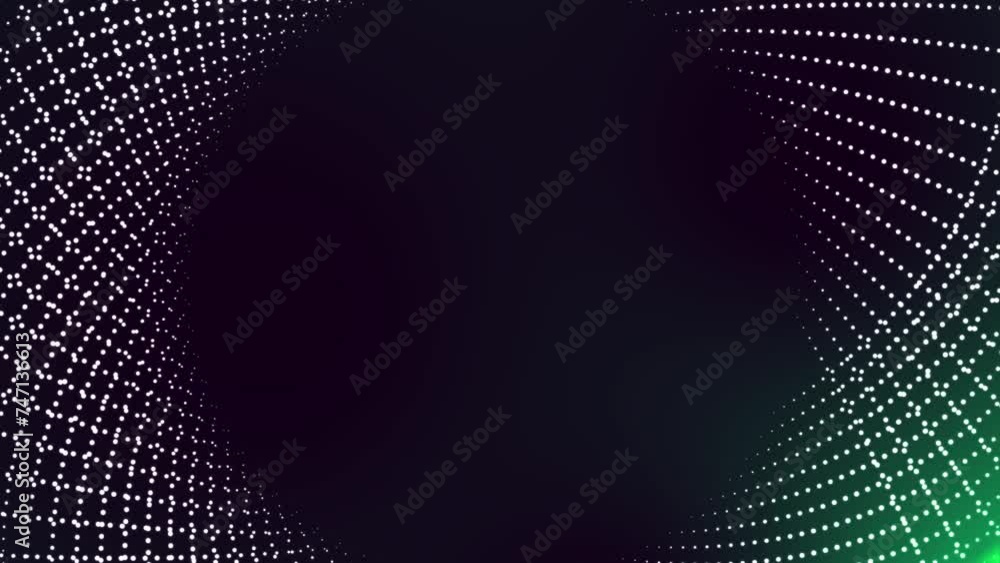 Poster abstract motion background shining colorful particles. shimmering glittering particles with bokeh.