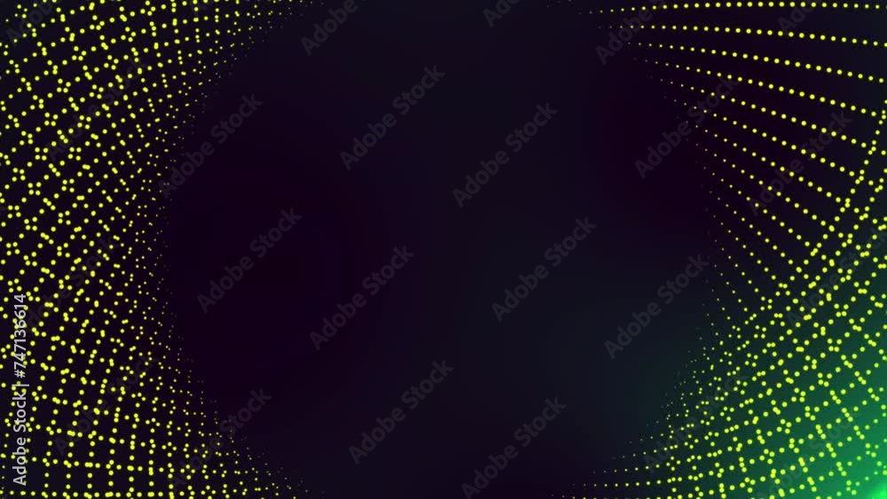 Poster abstract motion background shining colorful particles. shimmering glittering particles with bokeh.