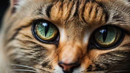 cat eyes, close-up