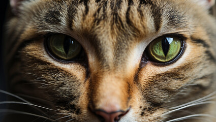 cat eyes, close-up