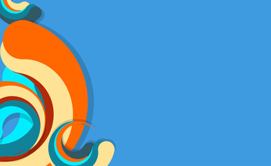 Dynamic swirl abstract background vector pattern - stock illustration