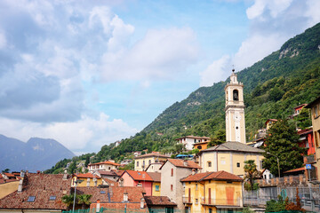 Fototapeta na wymiar Beautiful view of small town at north part of Italy