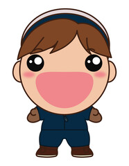 Obraz premium Kids Winter Illustrations