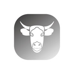 cow head icon vector