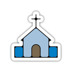 Icones symbole religieux culte eglise couleur fin relief