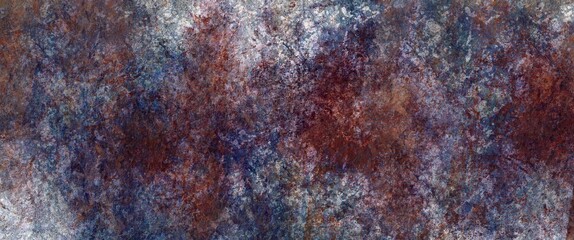 Very dark stone texture, background, in shades of red, navy blue and white
