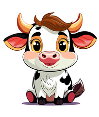 funny cartoon cow