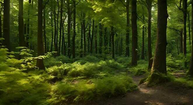 Forest Whispers Seamless Woodland Nature Experience