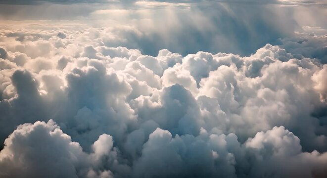Celestial Cloudscape Ever-changing Cloud Formations in Seamless Video