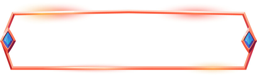 Obraz premium Metal Game Label Border