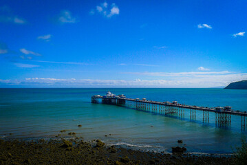 Obraz premium pier at sunset, Llandudno