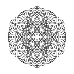 Mandalas for coloring book color pages.Anti-stress coloring book page for adults