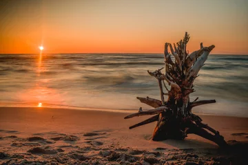 Deurstickers Sunset at the sea © Artur Kusto