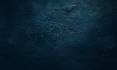 Abstract dark blue colored grunge rough rustic stone concrete texture background panorama banner, Generative AI