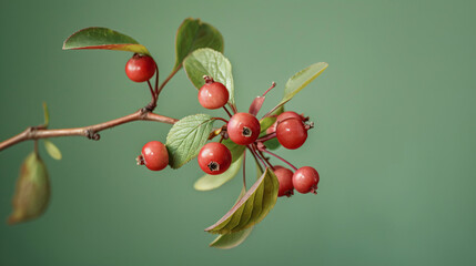 Branch with berries amelanchier shadbush shadwoo
