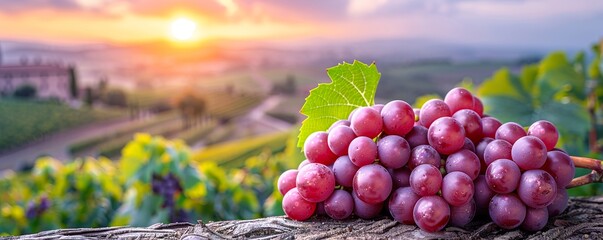 Fototapeta premium Grapes in the mountains