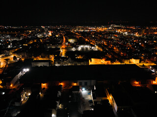 Nocne miasto z drona © Vladyslav Riadov