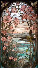 stained glass window