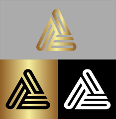 Abstract letter A logo design. icons for business of luxury