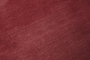 Textured corduroy furniture fabric in red colors