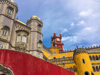 Close shot of Palacio da Pena, Sintra