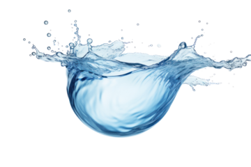 water liquid splash  isolated on transparent and white background.PNG image.	