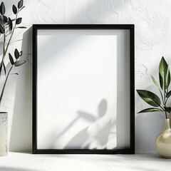 Elegantly designed empty photo frame, stylish,