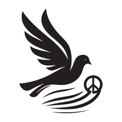 Urban Elegance: Vector Pigeon Silhouette - Capturing the Grace and Beauty of City's Beloved Feathered Residents in Elegant Form.