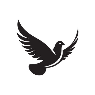 recommend clip art: Urban Elegance: Vector Pigeon Silhouette - Capturing the Grace and Beauty of City's Beloved Feathered Residents in Elegant Form.