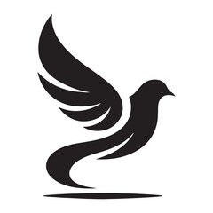 Urban Elegance: Vector Pigeon Silhouette - Capturing the Grace and Beauty of City's Beloved Feathered Residents in Elegant Form.